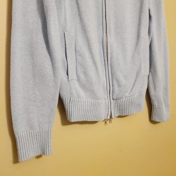 Tommy Hilfiger | Men's Sky Blue Full Zipper Cardigan Sweater (Size Medium) - Picture 11 of 15